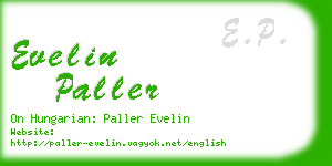 evelin paller business card